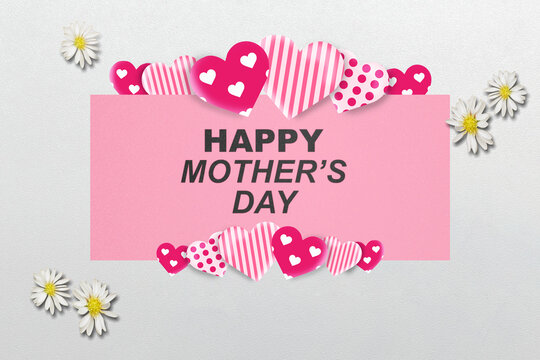 Greeting card with Happy Mother's Day text
