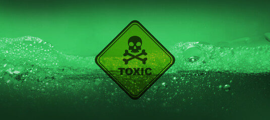 green toxic background