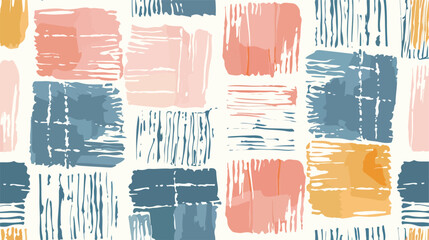 Hand drawn Four abstract rectangles and lines. Mosaic - obrazy, fototapety, plakaty