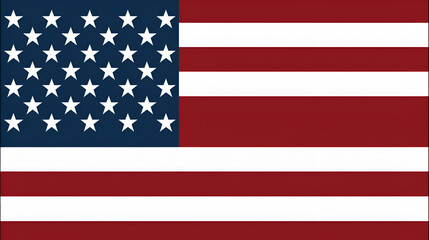 United States flag cut-out, generative Ai