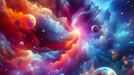 abstract colorful space background
