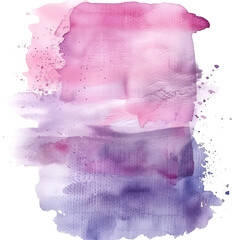 watercolor pastel pink with tranquil purple isolated on transparent background