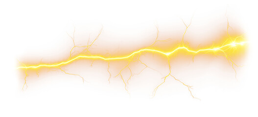 PNG Light strike thunderstorm lightning yellow