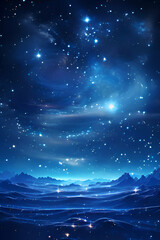 Obraz na płótnie Canvas starry night sky mobile background 