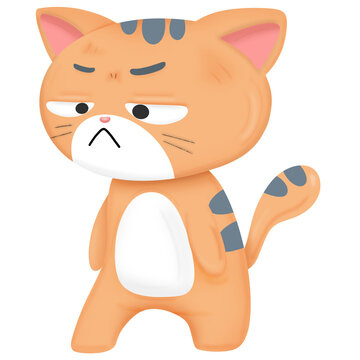 recommend clip art: cartoon sulk cat