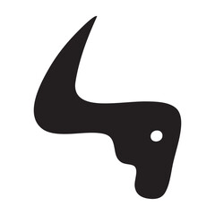 Simple Bull Head Logo