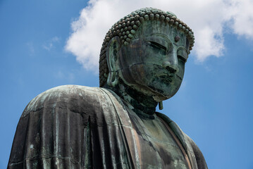 Kamakura Daibutsu (The Great Buddha of Kamakura) is the most famous icons of Japan in Kotoku-in...