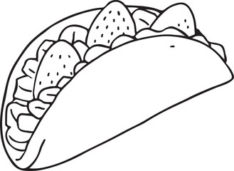 オムレット線画