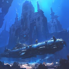 Embark on a Journey with the High-Tech Submarine to Discover the Secrets of the Underwater City.