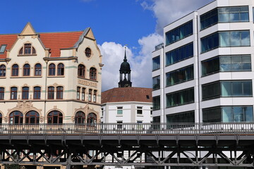 Blick in das Zentrum der Stadt Hamburg	