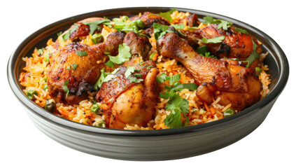 Fototapeta premium PNG Handi Chicken Biryani biryani meat food