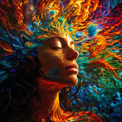 An image embodying the essence of an expanded psychedelic experience