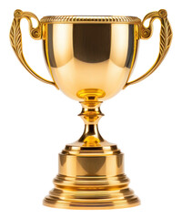Fototapeta na wymiar PNG Trophy gold white background achievement