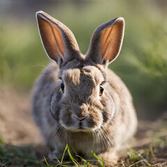 Fototapeta premium rabbit in the grass