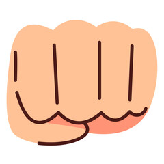 Obraz premium Hand Gesture Sticker