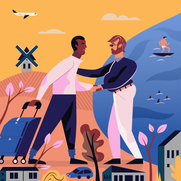 Meeting people on Vacation