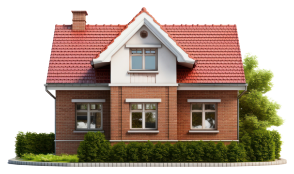 PNG The single brick detached house architecture building cottage