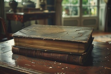 antique book on the table