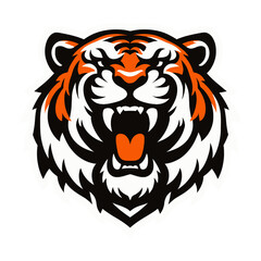 Vector tiger head.