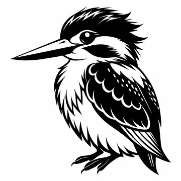recommend clip art: Kingfisher Bird silhouette Vector Illustration.  Kingfisher Logo design concept is isolated on a white background. 