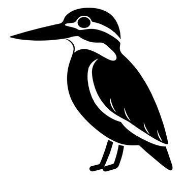 recommend clip art: Kingfisher Bird silhouette Vector Illustration.  Kingfisher Logo design concept is isolated on a white background. 