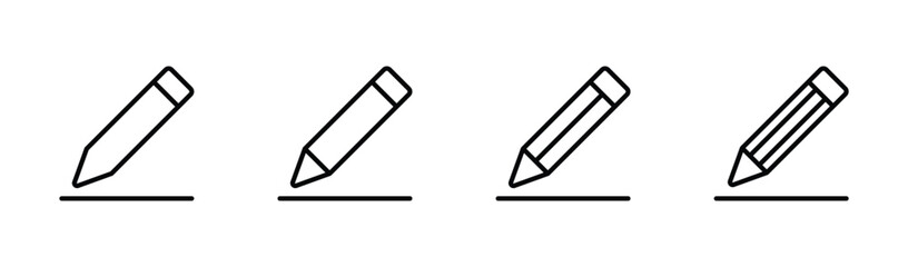 Edit icon set vector. Write icon symbol