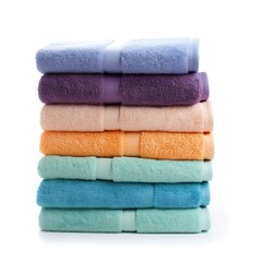 Towels isolated on a white background