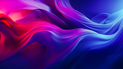 Obraz premium Wavy background made of abstract fluid design in intense colors. Vector illustration.
