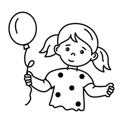 Here’s a doodle icon of a kid balloon 