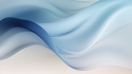 Naklejka premium Abstract luxurious soft Gradient made with grey and blue color, light beige background, Modern Business wallpaper background with wavy lines.