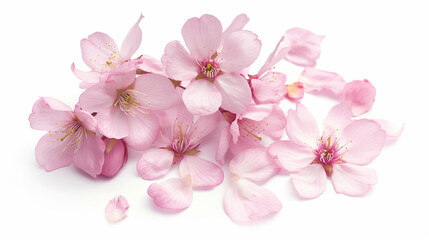 Fototapeta na wymiar 桜の花 白背景