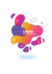 Liquid Background, Fluid and Element 