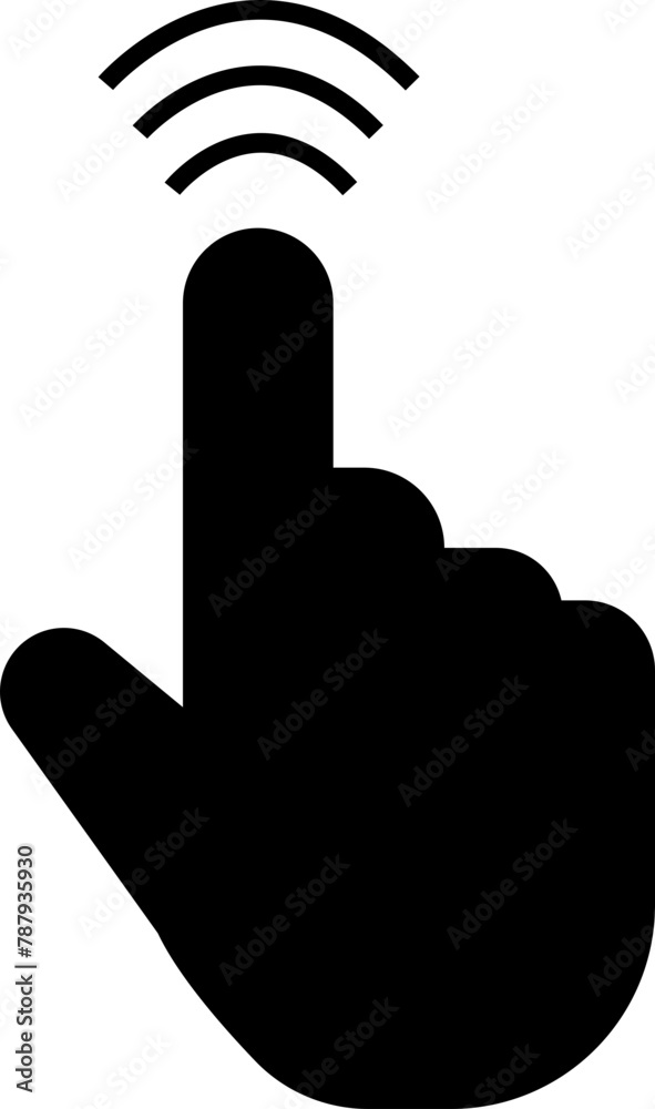 Fototapete computer mouse click cursor icon in fill style. load symbol. pointer cursor and loading icon. modern