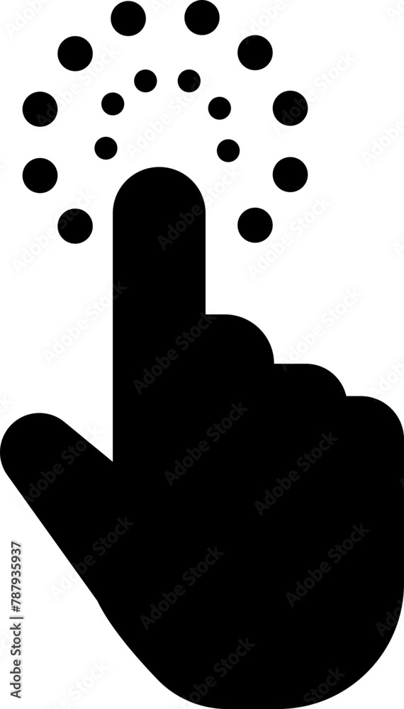 Fototapete computer mouse click cursor icon in fill style. load symbol. pointer cursor and loading icon. modern