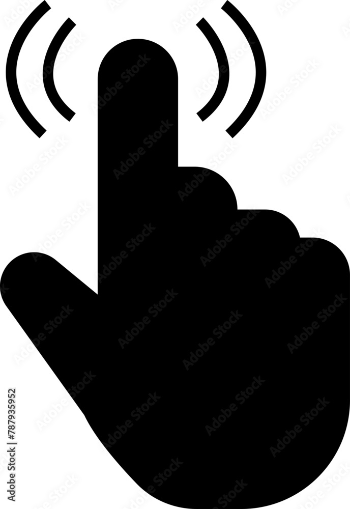 Fototapete computer mouse click cursor icon in fill style. load symbol. pointer cursor and loading icon. modern