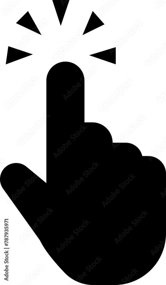 Fototapete computer mouse click cursor icon in fill style. load symbol. pointer cursor and loading icon. modern