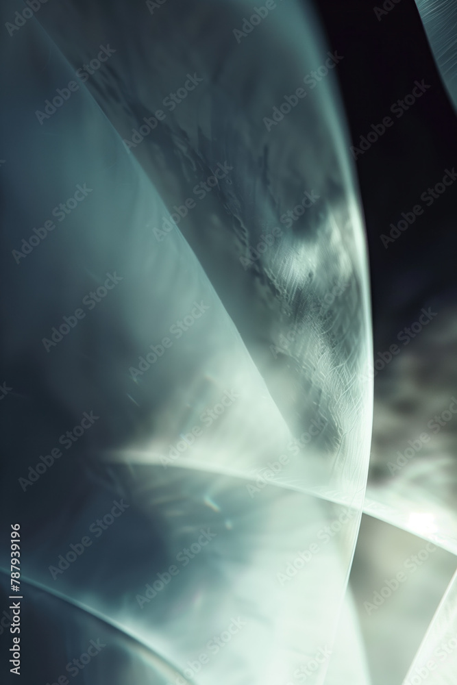 Poster Abstract background with reflections and caustics. Hi-tech. Futuristic background image. Created with Generative AI technology.