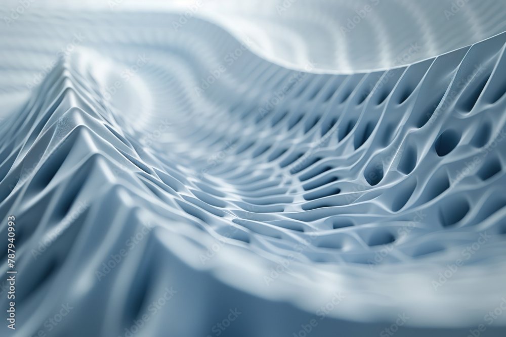 Poster abstract background with a 3d surface. hi-tech futuristic. materials science. background image. crea