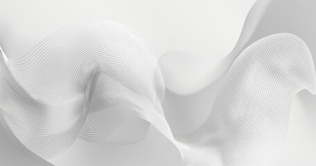 White background with soft geometric shapes and subtle gradients - obrazy, fototapety, plakaty
