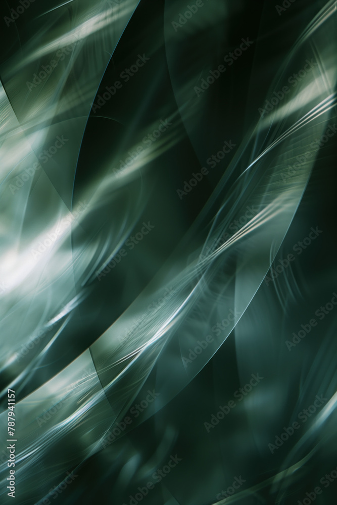 Poster Abstract background with reflections and caustics. Hi-tech. Futuristic background image. Created with Generative AI technology.