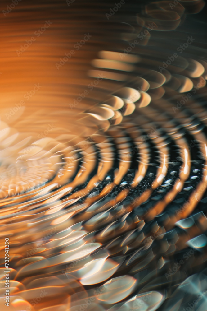 Poster abstract background with reflections and caustics. hi-tech. futuristic background image. created wit
