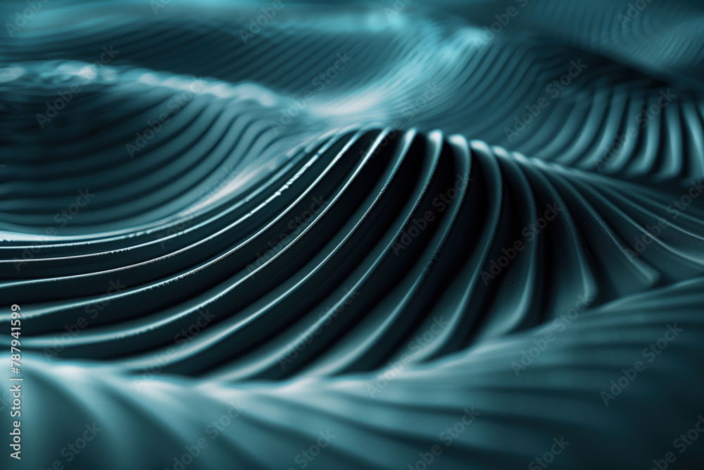 Poster Abstract background with a 3D surface. Hi-tech futuristic. Materials Science. Background image. Created with Generative AI technology.
