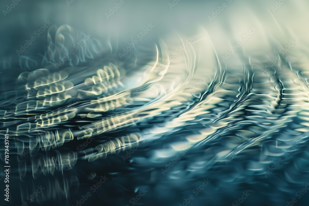 Poster abstract background with reflections and caustics. hi-tech. futuristic background image. created wit