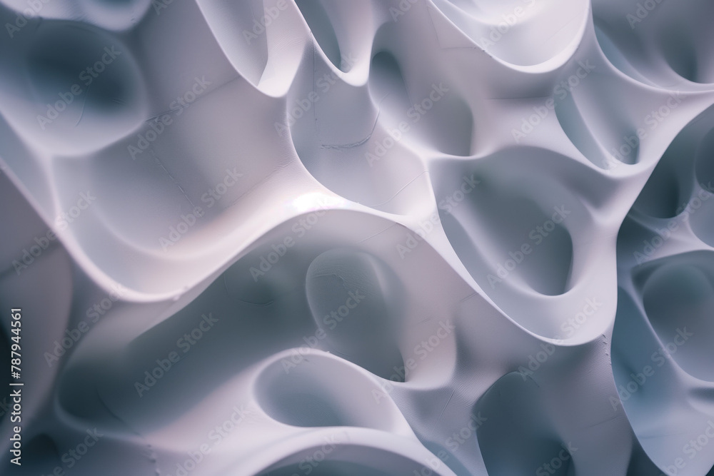 Poster Abstract background with a 3D surface. Hi-tech futuristic. Materials Science. Background image. Created with Generative AI technology.