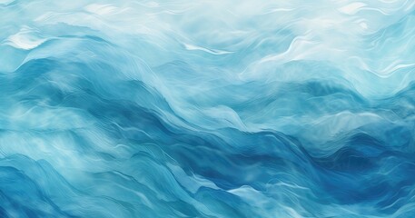 rhythmic ocean wave illustration background - obrazy, fototapety, plakaty