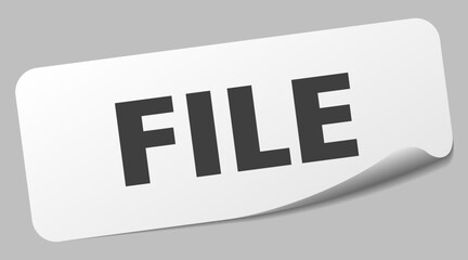 file sticker. file label
