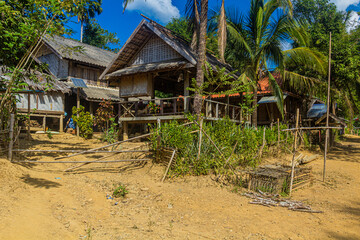 Fototapeta na wymiar Huay Sen village near Muang Ngoi Neua, Laos