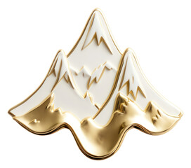 PNG Brooch of mountain accessories accessory jewelry - obrazy, fototapety, plakaty
