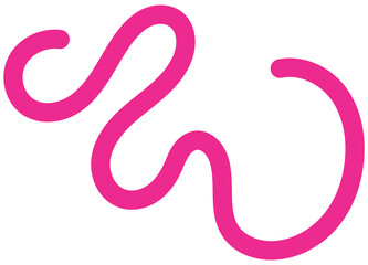 Wavy Squiggle Element. Squiggle doodle
