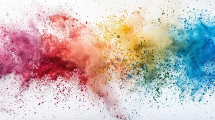 abstract multicolored powder splatted background,Freeze motion of color powder exploding/throwing color powder,